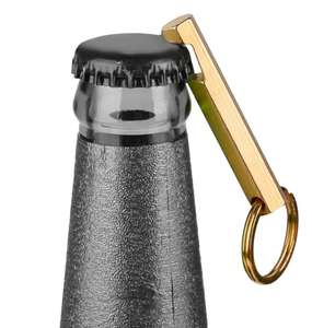 Décapsuleur de bouteille de bière artisanal en laiton avec porte-clés en laiton, finition cuivre vintage - Product Image 6