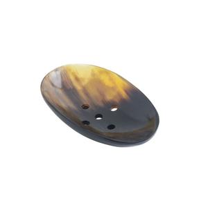 Support de Savon Double Couche en Corne Naturelle Écologique et Tendance avec Plateau de Drainage pour Hôtels et Salles de Bain - Product Image 5