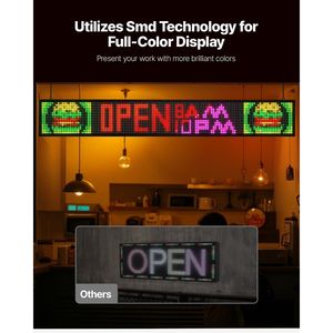 บอร์ดแสดงผลป้ายไฟ LED แบบเต็มตาม P10สามารถตั้งโปรแกรมได้52x8นิ้วคุณสมบัติการเลื่อนระบบดิจิทัล - Product Image 2