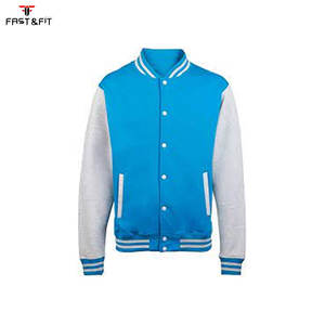 Veste bomber varsity unisexe en toile respirante coupe-vent avec broderie de haute qualité, logo personnalisé, streetwear, polaire d'hiver - Product Image 6