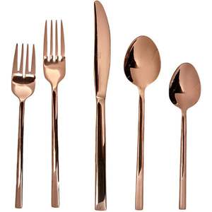 Ensemble de couverts mats noirs de qualité supérieure pour hôtels, banquets et tables de réception – Vente en gros - Product Image 4