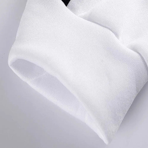 Sweat-shirt à capuche personnalisé brodé pour homme, lettres blanches et noires, coupe classique, décontracté, tricoté en polyester/coton respirant - Product Image 4