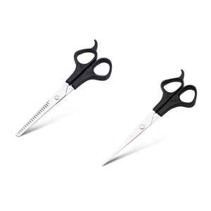 Plastics Handle <b>Barber</b> Scissors <b>Set</b> 5.5" <b>Barber</b> Razor Cutting Shear With German Stainless Steel Scissor Kit With Comb - Product Image 3