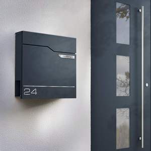 Wholesale Modern Outdoor Furniture Convenient Wall-Mounted Galvanized Steel <b>Mailbox</b> for Farmhouse Apartment Home Decoration - Product Image 6