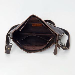 Bolso bandolera de cuero de vaca floral bohemio para mujer occidental, bolso de hombro para ocultar el pelo a mano - Product Image 3