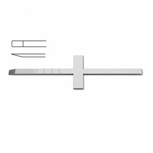Cincel en Forma de T de Acero Inoxidable, Barra Transversal de 18 cm, Hoja Afilada, Instrumento Quirúrgico, Herramienta Médica, Cirugía de Precisión, Proveedor Mayorista - Product Image 1