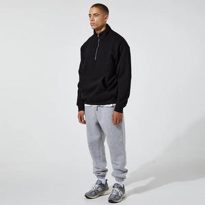 Sudadera informal de forro polar con media cremallera para hombre en oferta, sudaderas de manga larga para hombre de marca privada con servicio OEM - Product Image 4