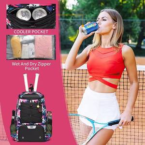 Large Capacity Tennis Backpack Waterproof Racket Bag with Shoe Compartment Wet Pocket & Air Holes For Men Women Tennis - Product Image 3