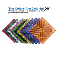 Carreaux de sol de garage modulaires à emboîtement Revêtement de sol en vinyle plastique pour garages Carreaux de garage à emboîtement faciles à installer
