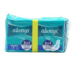 Always Thin - Toallas Sanitarias Diarias para Mujer, Absorción Ligera, Sin Perfume, 162 Unidades - Product Image 2