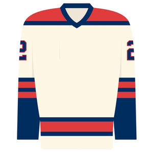 Camiseta de Hockey sobre Hielo Personalizada al por Mayor, 100% Poliéster, con Tirantes Ajustables, Mangas Largas, Transpirable, de Secado Rápido, Tallas Grandes para Niños - Product Image 2