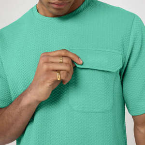 Ensemble de shorts décontractés pour hommes d'été, t-shirts 100% coton et shorts en maille imprimés, ensemble de shorts tendance en deux pièces pour hommes - Product Image 3