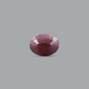 Rubis indien rouge certifié naturel, 15,4 carats, taille ovale, pierre précieuse non montée pour bijoux fins - Product Image 2