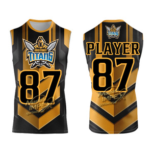 เสื้อฟุตบอลแบบไร้แขน คอวี ทรงเข้ารูป สำหรับผู้ชายและเยาวชน แบบซับลิเมชั่นสั่งทำพิเศษ ระบายอากาศได้ดี พร้อมชื่อทีมและชื่อผู้เล่น สำหรับฟุตบอล 7 คนต่อทีม - Product Image 2