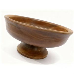 Bandeja Redonda de Madera de Acacia Kalea, Ligera y Pulida, para Frutas - Product Image 1