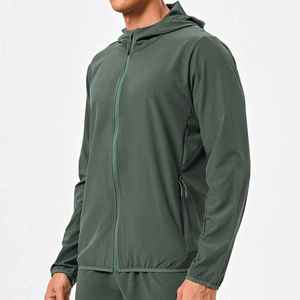 Chaqueta Softshell Delgada de Secado Rápido para Hombre, Chaqueta Cortavientos para Exteriores, Chaqueta Cortavientos para Hombre - Product Image 2