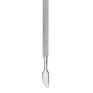 Removedor de Cutículas Profesional de Acero Inoxidable, Doble Punta, Mango Estriado Plateado, Raspador de Piel Muerta para Manicura y Pedicura - Product Image 2