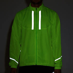 Chaqueta cortavientos reflectante ligera e impermeable para hombre, para correr al aire libre, transpirable, para hacer ejercicio. - Product Image 2