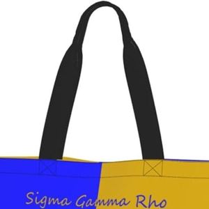 Women Sorority <b>Tote</b> Gift Casual Shoulder Bag Reusable Large Capacity <b>Book</b> Shopping Travel Carry Bag Personalized Wholesale - Product Image 2