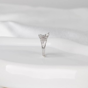 Anillo de Diamante Cultivado en Laboratorio con Corte Marquesa de 2.4 Quilates, Oro Blanco de 14K, Anillo de Compromiso, Boda, Promesa, Joyería Elegante, Regalo para Ella - Product Image 3