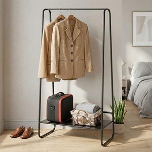 Séchoir à linge moderne en fonte à double niveau de Taïwan, gain de place, pour salon, salle de bain et armoire - Product Image 1