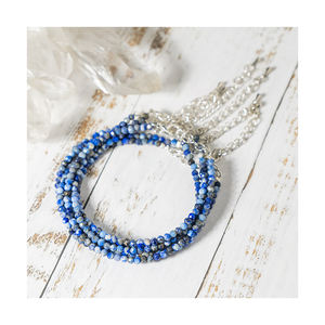 เครื่องประดับแฟชั่นคุณภาพสูง ดีไซน์ทันสมัย ขายส่ง สร้อยข้อเท้าคริสตัลลาพิส ลาซูลี น้ำหนักเบา ใช้งานได้หลากหลาย ในราคาสุดคุ้ม - Product Image 1