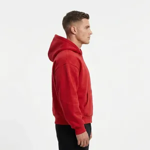 Personnalisez chaque détail du design des sweats à capuche unisexes, coupe classique, 100% coton molletonné, pull-over écologique, respirant, coupe-vent, avec poche - Product Image 5