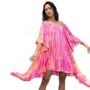 New Arrival 100% Cotton Off-the-Shoulder Long Sleeve A-Line Mini <b>Dress</b> Silk Lining for Women-Vintage Formal Occasions Breathable - Product Image 1
