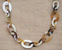 Collier long en corde torsadée, style vintage, mélange de couleurs, classique, ajouré, gros et épais, pour femme, certifié IGI, idéal pour les soirées