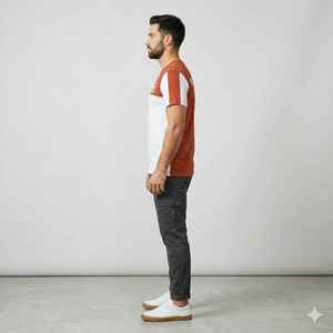 300gsm Thick Cotton Oversized Heavyweight T Shirt Custom Logo Streetwear Men Mock Neck Tee Boxy Blank Printed <b>Tshirts</b> for Men - Product Image 3