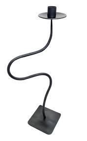 Minimalist <b>Black</b> Iron Candle Holder 3 Arm <b>Candelabra</b> for Modern and Rustic Decor - Product Image 2