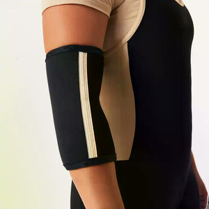 Protège-coudes de sport en néoprène antidérapant avec logo personnalisé, manchons de protection élastiques pour les bras avec fonction antidérapante, prix abordable, OEM - Product Image 4