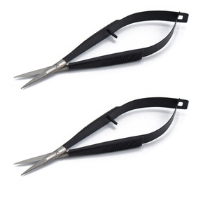Ciseaux à sourcils ergonomiques de précision antistatiques à pointe fine, en acier inoxydable de haute qualité, design unique - Product Image 5