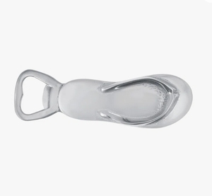 Décapsuleur Flip-Flop en Métal Finition Argentée, Accessoire de Bar de Table, Outil de Cuisine Thème Plage Amusant, Cadeau de Fête, Vente en Gros - Product Image 2