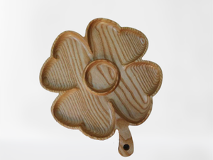 Plateau de découpe en bois durable de haute qualité, forme de feuille, naturel, résistant, plateau de service, vente en gros - Product Image 3