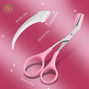 Ergonomic Grip Professional Eyebrow Scissors Beauty Care Best Quality Trimming Top Selling <b>Makeup</b> <b>Tool</b> - Product Image 2