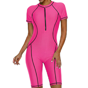 Maillot de bain une pièce Elite Series pour femme, 220 grammes, Spandex Nylon, sans couture, avec short intégré - Product Image 4