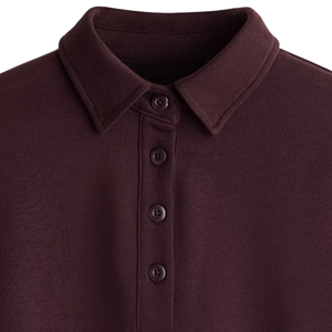 Sweat-shirt polaire personnalisé à col, unisexe, décontracté, à manches longues, avec poignets côtelés, vêtement de sport haut de gamme, vente en gros - Product Image 5