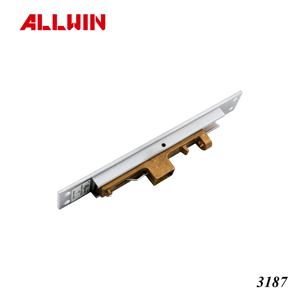 Loquet manuel en laiton finition chrome satiné, homologué UL 3 heures résistance au feu, 170x25mm, pour portes en bois (OEM/ODM) - Product Image 3