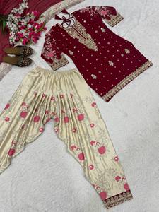 Launching New Designer Party Wear Look <b>Top</b> ,Patiyala Salwar And Dupatta - Product Image 5