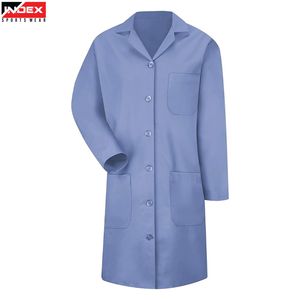 Bata de Laboratorio Médica Personalizada, Bata Blanca de Hospital, Uniforme de Manga Larga, Tejido Transpirable, Ropa Profesional para Clínica, Duradera - Product Image 1