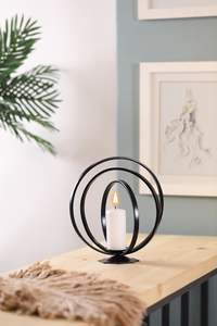 Porte-bougie en métal fait main avec finition lisse, idéal pour centre de table, Diwali, Noël et décoration quotidienne de la maison - Product Image 5