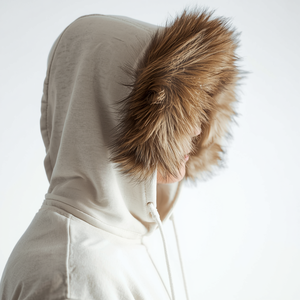 Sweat-shirt à capuche d'hiver doublé de fourrure, design brodé, doublure intérieure douce, imperméable, respirant, personnalisation OEM/ODM - Product Image 6