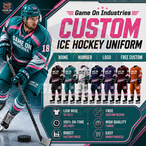 High Performance Wear Personalized Number Design Vintage Style Team Sportswear Breathable Sublimation Custom Ice Hockey Uniform - Product Image 2