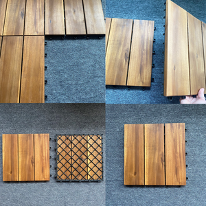 Dalles de terrasse en bois d'acacia faciles à installer, emboîtables, pour l'extérieur - Product Image 3