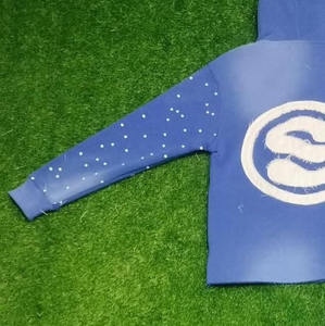 Ensemble de survêtement personnalisé hiver, sweat à capuche et pantalon de jogging, broderie vieillie, appliqué, patch, délavé à l'acide, pour femmes et hommes, 100% coton - Product Image 4