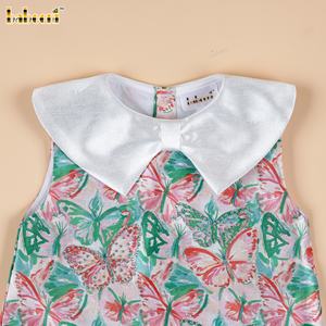 DR4528 – Robe pour filles en taffetas floral coupe trapèze – Imprimé multicolore - Product Image 2