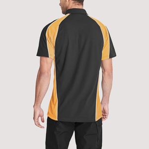 Men's Short Sleeve Solid Color Blocked Shirt Casual Nonwoven Canvas Quick Dry Front Logo Regular Fit Black <b>Maroon</b> Gray 180g - Product Image 4