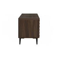 Mueble para TV de Madera de Estilo Escandinavo Moderno de Lujo, 1.8m, con 4 Puertas, para Montar en la Pared, Ideal para Villas, Comedores y Salas de Estar Grandes, para Televisores de 65+ Pulgadas
