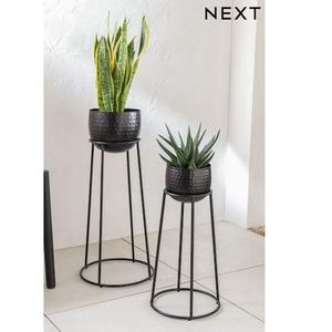 Maceta Moderna de Metal Dorado y Negro con Soporte, Diseño Cuadrado para Plantas de Interior y Exterior, Decoración de Lujo para el Hogar, Oficina y Hotel - Product Image 2
